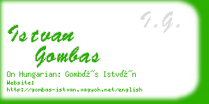 istvan gombas business card